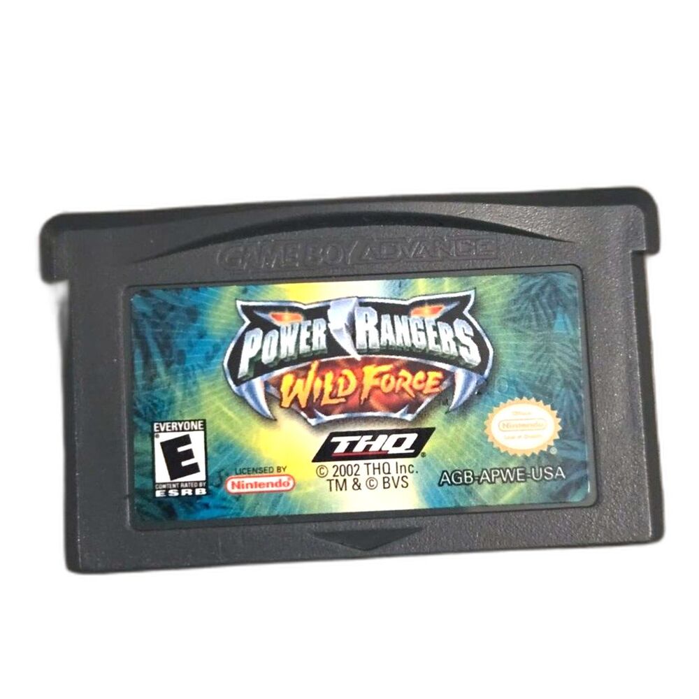 Power Rangers Wild Force Nintendo Game Boy Advance GBA Untested w/ Case